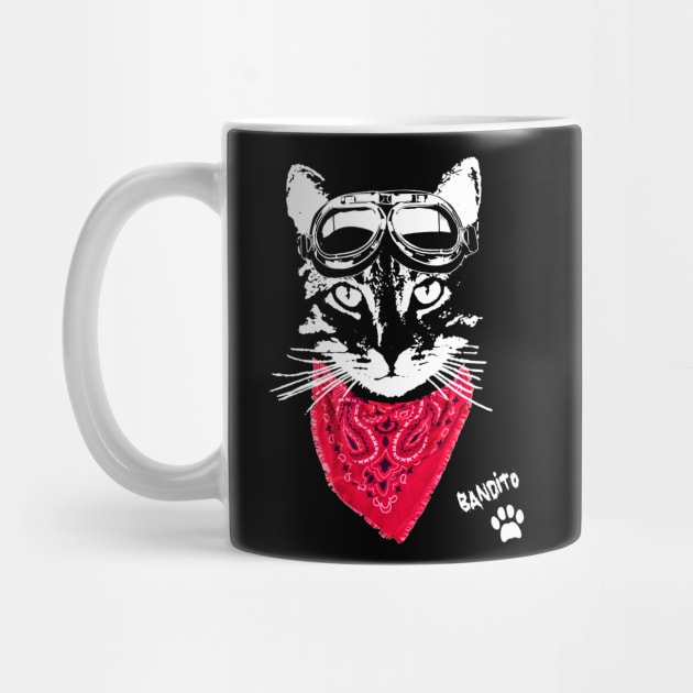 Biker Cat Bandito by HouseofRoc